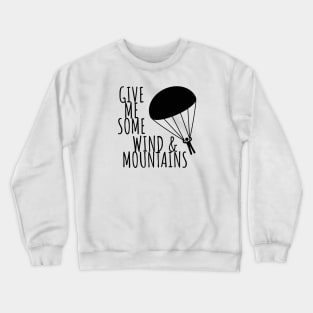 Paragliding wind & mountains Crewneck Sweatshirt